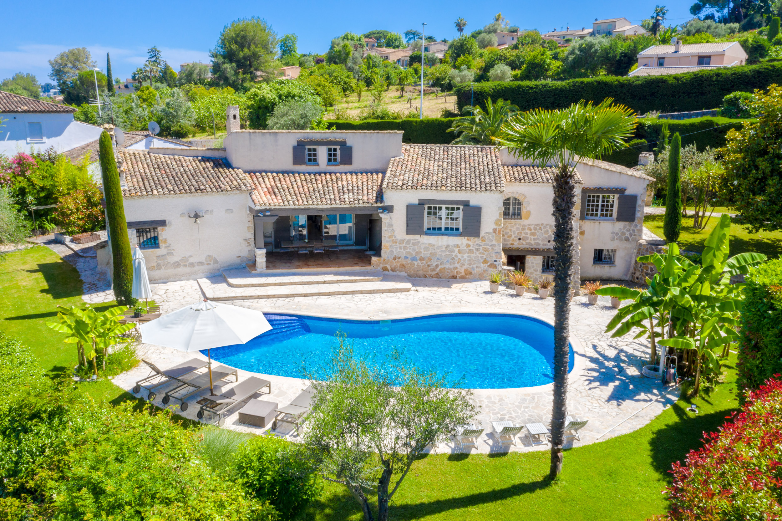 The villa view from above... The villa view from above...